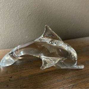Dolphin crystal figurine